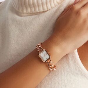 Rose Gold Chain Link Watch